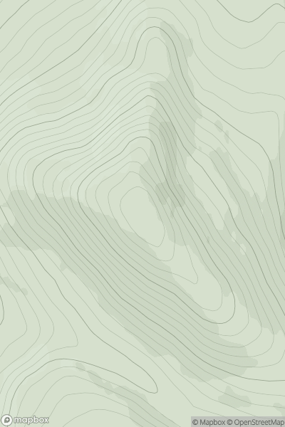 Thumbnail image for Beinn Mheadhoin [Glen Albyn and the Monadh Liath] showing contour plot for surrounding peak